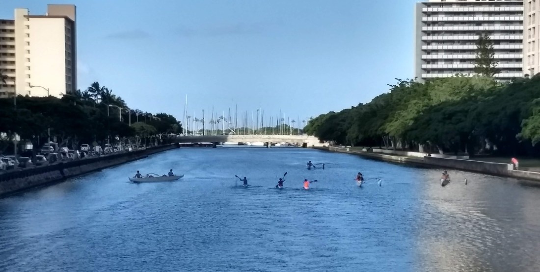 Ala Wai paddling