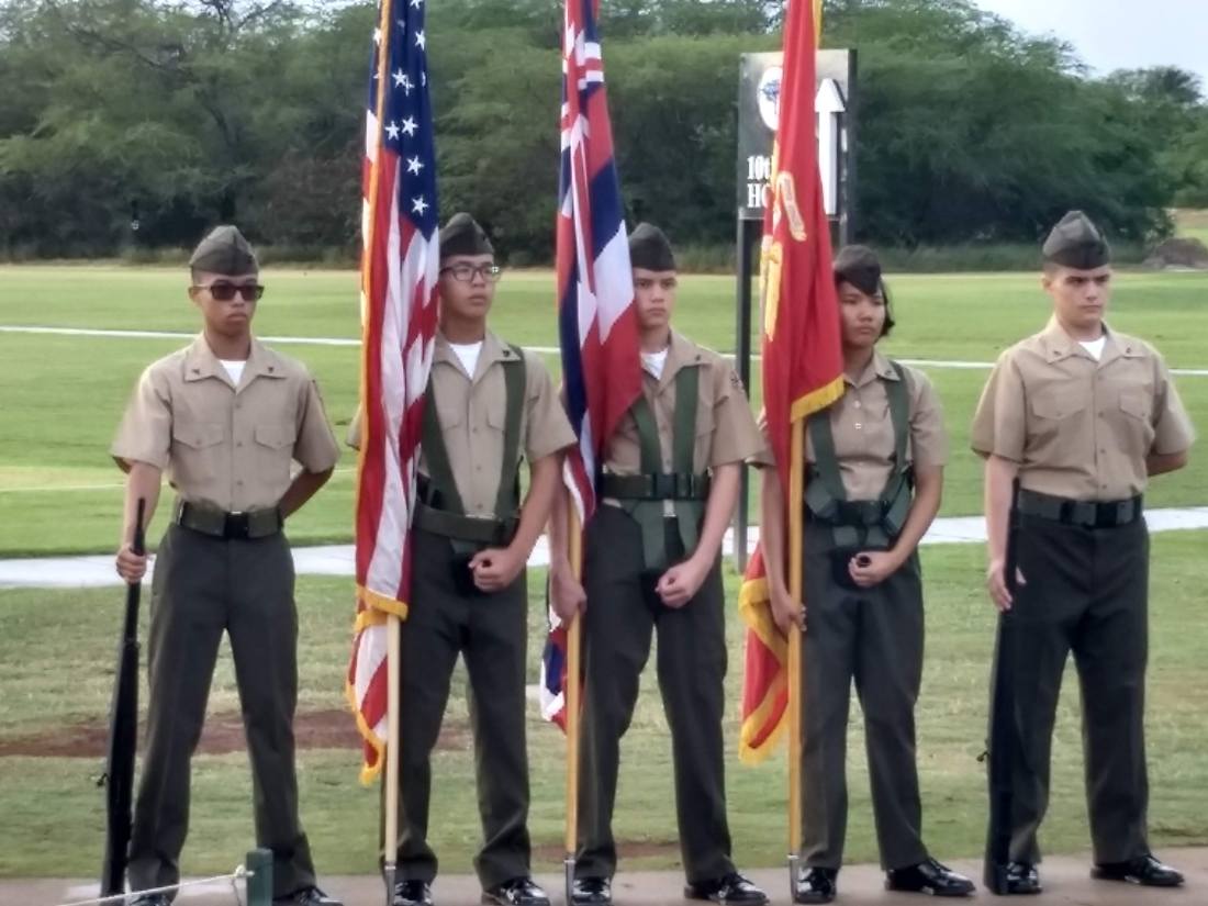 Barbers Point honor guard