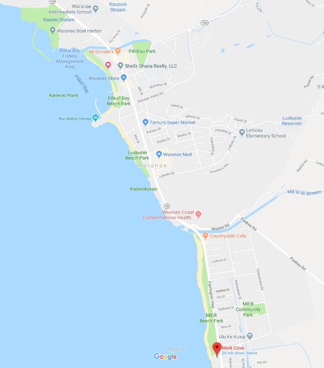 Waianae map